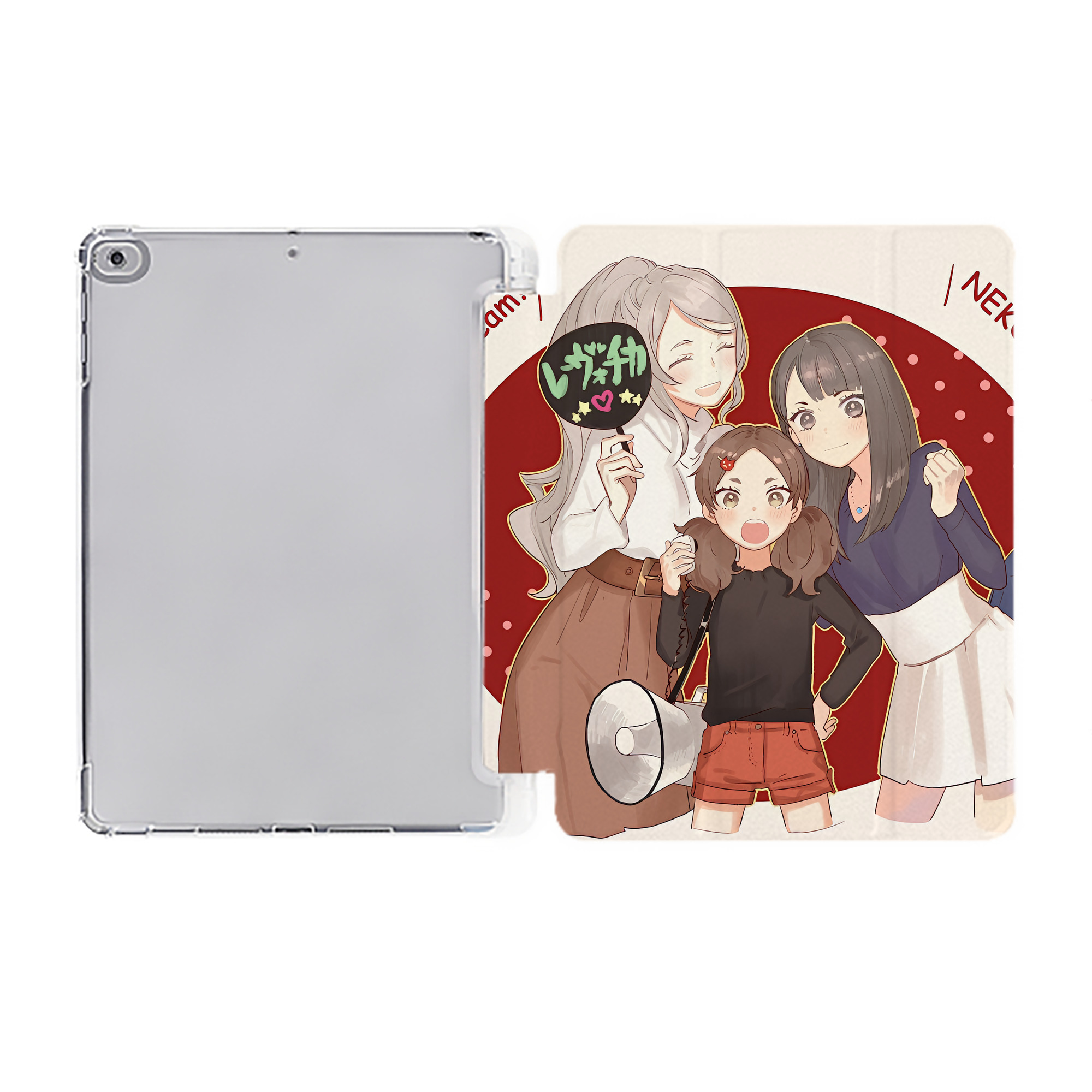 （画像用） ハイキュー!! Haikyu!! IPad ケース ペン収納付き 三つ折りスタンド PUレザー×シリコン 対応機種9.5/10.5/10.9インチ